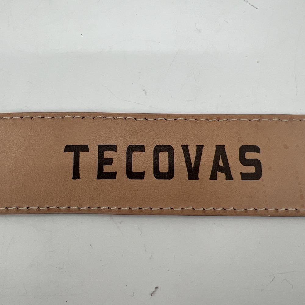 Tecovas Calfskin Leather Belt Men Sz 34 Bourbon Brown Belt Business Casual Work - Picture 7 of 9